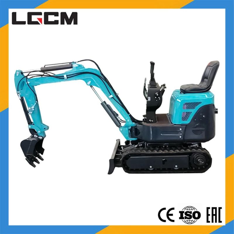 Lgcm Mini 1ton Hydraulic Crawler Excavator with Hammer for Sale