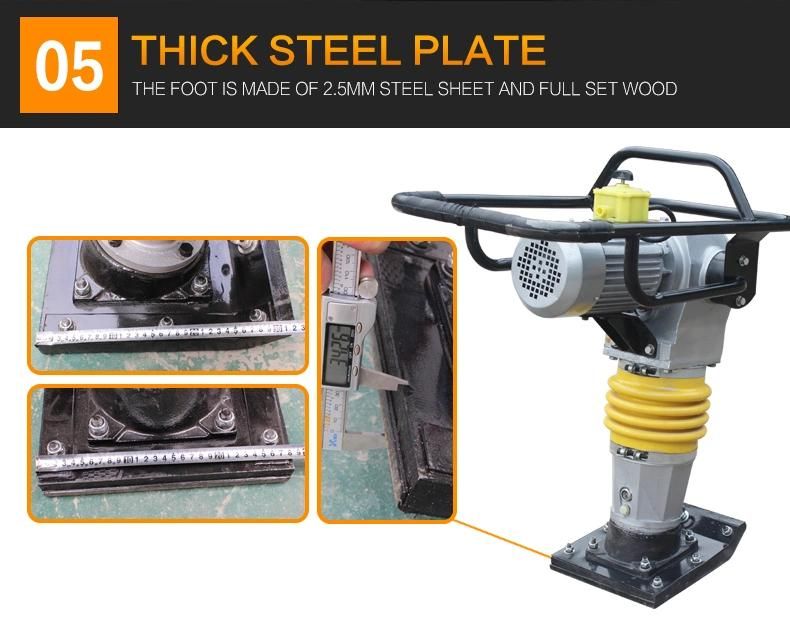 Electric Engine Tamper Rammer 90 Type Vibration Tamping Rammer with Bellows
