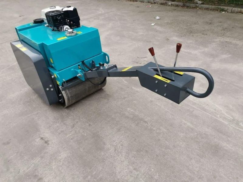 600-700-800mm Walk Behind Chain Driving Double Drum Vibratory Road Roller