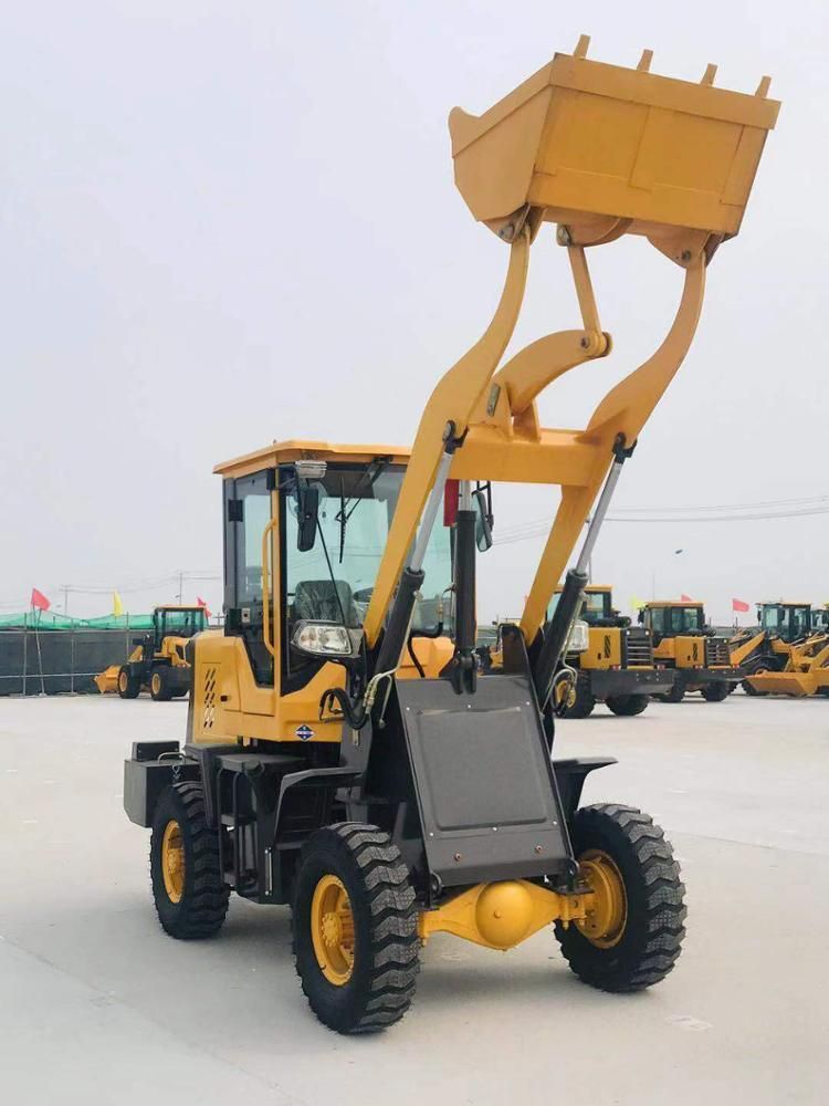 Shandong Dingyuan Factory 0.7m3 1500kg Mini Small Wheel Loader Zl18