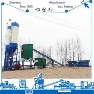 Hot Sale Hzs60 60m3/H Fixed Belt Type Conveyor Concrete Blending Plant in Indonesia