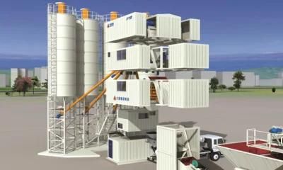 Hzs120d Self Loading Cement Ready Mixed Concrete Mixing Plant