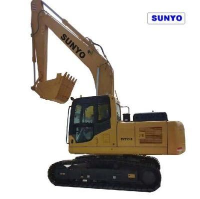 Sy215.9 Model Hydraulic Excavator Is Sunyo Brand Crawler Excavator as Best Construction Equipments