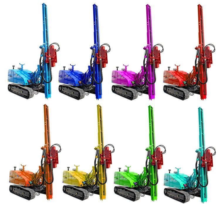 High Efficiency 5m Solar Post Pile Driver for PV Pile Rotary Press Piling Machine