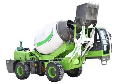 Automatic Loading Self-Feeding Cement Concrete Small Diesel Continuous Concrete Mixer in Russia Philippines Thailand