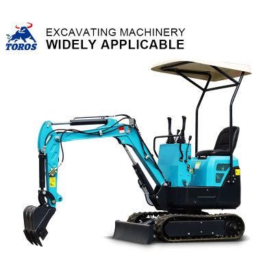 1ton Factory Wholesale Price Hydraulic Crawler Small Mini Bagger Excavators