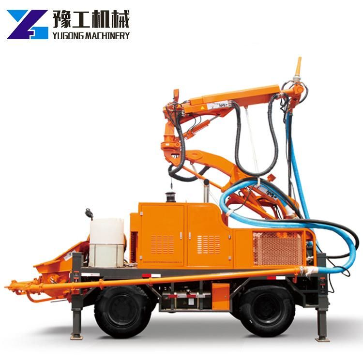 Concrete Spray Machine Cement Mixer Machine Truck Mounted Wet Shotcrete Machine