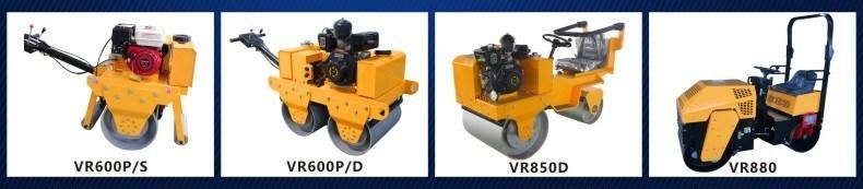 Gasoline 20kn Walk Behind Rollers Efficiency Double Drum Vibratory Roller From Manufacturer