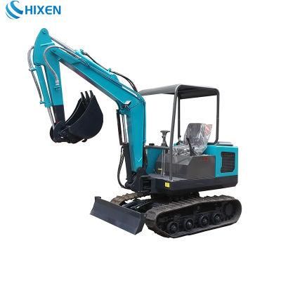 Narrow Frame Mini Excavator with Crusher Bucket