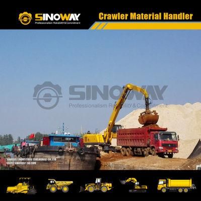 Material Grabbing Handler Crawler Material Handler