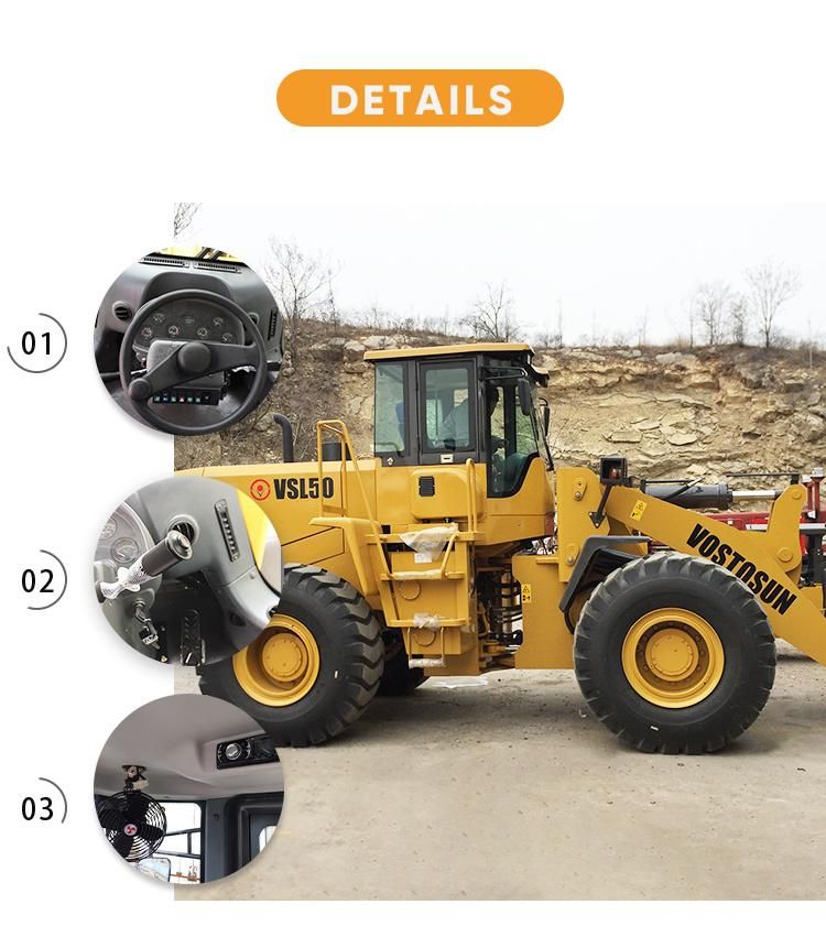 Rated Load 5000kg 3000kg Small Front End Loader Mini Wheel Loader for Sale