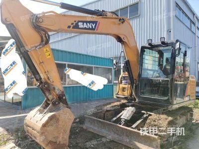 Used Mini Medium Backhoe Excavator Sany Sy75c Construction Machine Second-Hand