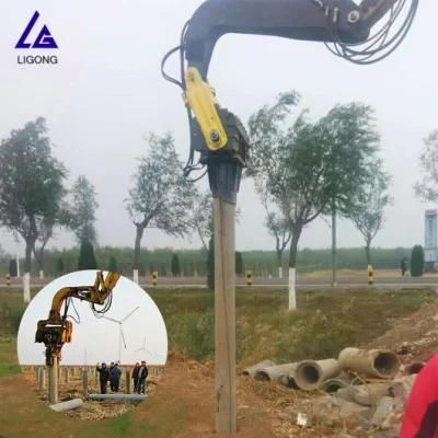 18 Month Warranty Hydraulic Vibratory Hammer Concrete Piling Excavator Attachment