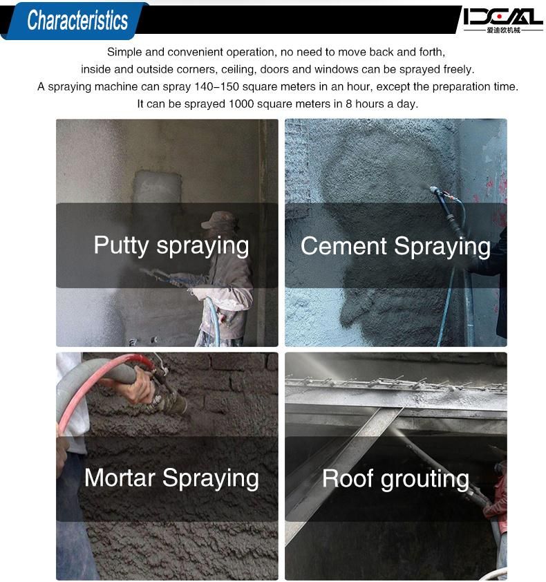 Spray Concrete Mortar Sprayer Machine for Sale