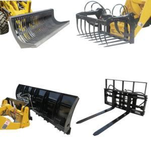 China CE Quick Hitch Bucket Payloader with Forks