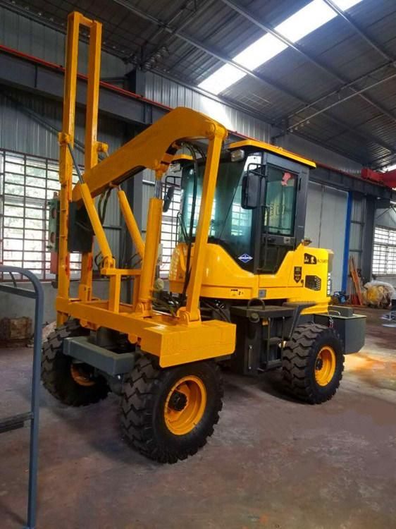 Hydraulic Post Driver Machine for Highway Guardrail Installation