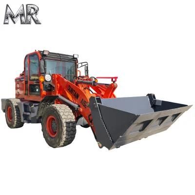 Customized 2200mm 2 Ton Small Wheel Loader with Short Height