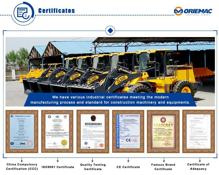 Heavy Equipment Lonking Construction Wheel Loader Zl50c