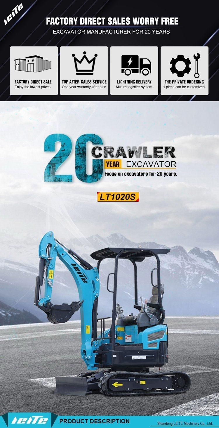 Chinese Manufacture China Crawler 2 Ton Mini Excavator Cheap Small Diggers Price