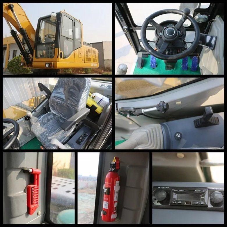 CE, ISO Eac Certified 13.5 Ton Wheel Excavator China Cheap Excavator 13.5 Ton Mini Digger Mini Excavator Small Wheel Excavator