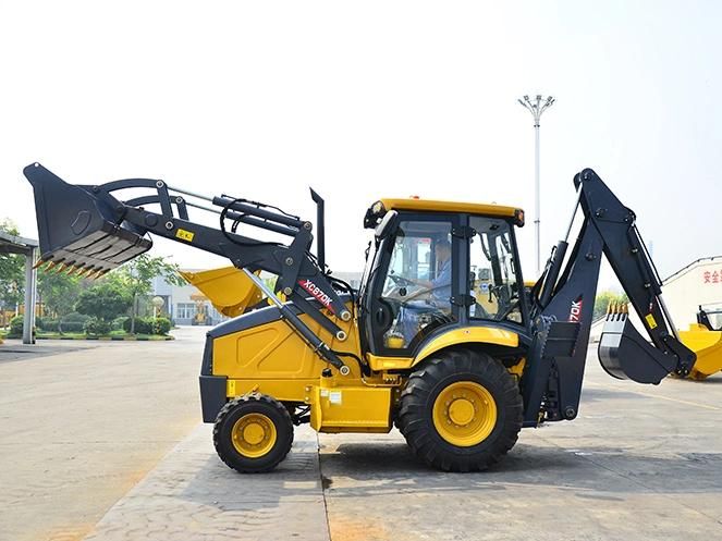 Xc870K 4X4 Mini Small Tractor Excavator Towable Backhoe Loaders