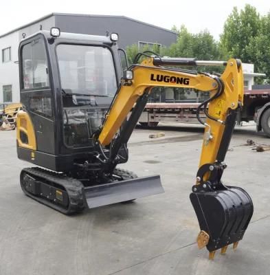 Lugong Smaller Digger Mini Excavator with Auger for Sale