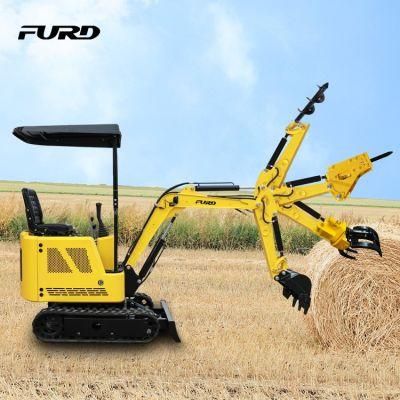 Mini Excavators Hydraulic Crawler Mini Diggers Excavator 1 Ton