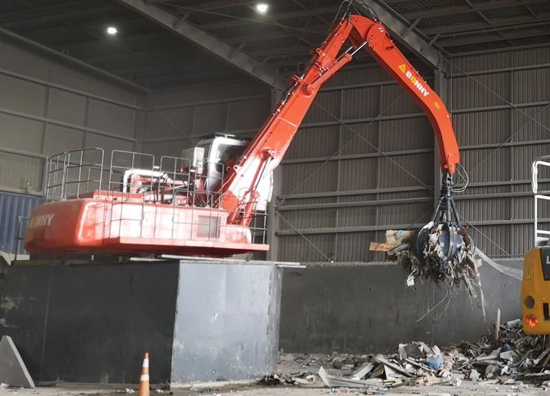 Bonny Wzd46-8c Stationary Electric Hydraulic Material Handler for Garbge Handling at Waste Treatment Plant