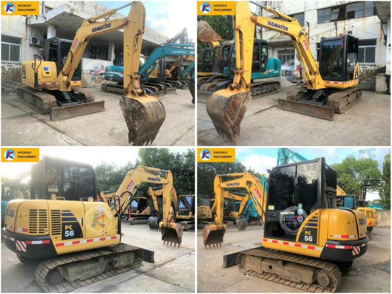 Japanese Medium Size Doosan/Kobelco/Kubota/Cat/Hitachi/Hydraulic Komatsu PC40/55/56/60-7/70-8/ Mini 4/6/7ton Small/Crawler/Backhoe/Second Hand/Used Excavator