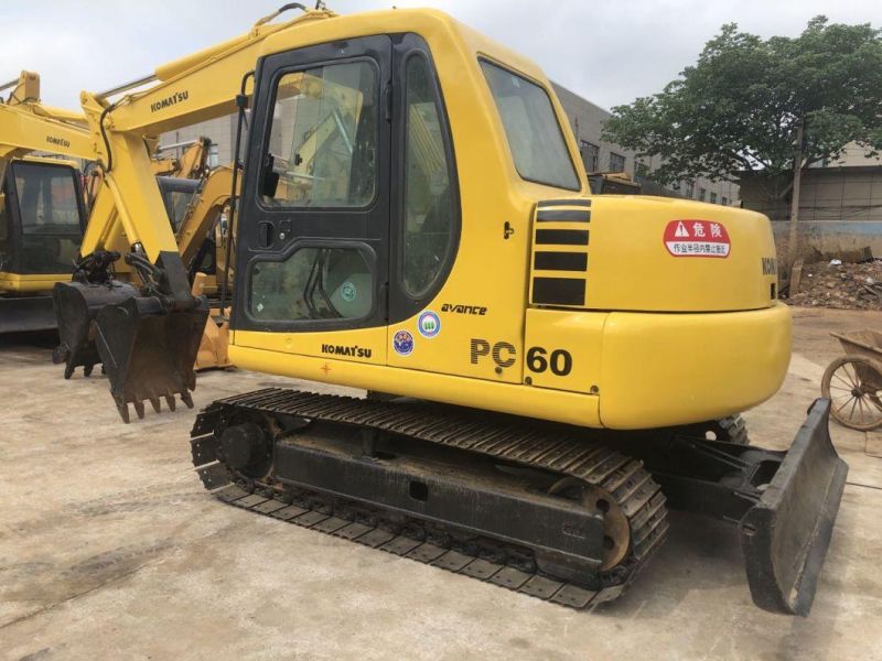 Japan Origin Excellent Used Komatsu 6t Mini Excavator PC60-7 PC60 Excavator