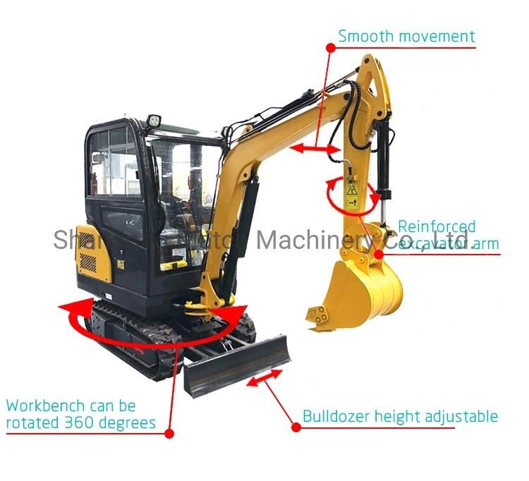 4ton ATV Walking Excavator Crawler Excavator Bagger with Grappler