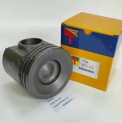 High-Performance Diesel Engine Parts Piston 6252-31-2110 for Engine PC490LC-10 SAA6d125e-6 Wa470