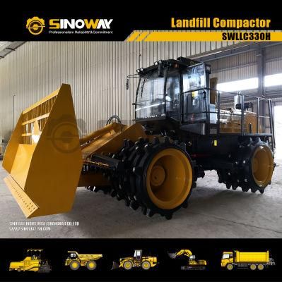 Hydraulic 33 Ton Garbage Soil Compactor Truck with Low Price