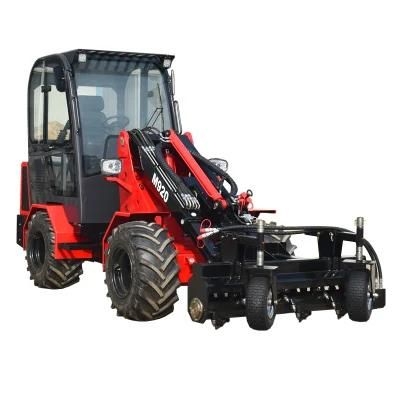 Landscaping Machinery M915 Small Wheel Loader with Power Rake