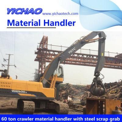 Material Handling Machinery with Muti-Tine Orange Peel Grab/ Clamshell Bucket/ Wood Timber Log Grab/ Lifting Magnet Devices