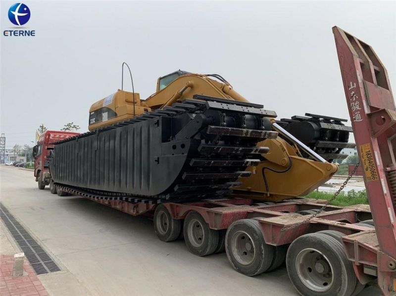 China Factory Crawler Amphibious Excavator with Extended Arm Waterway
