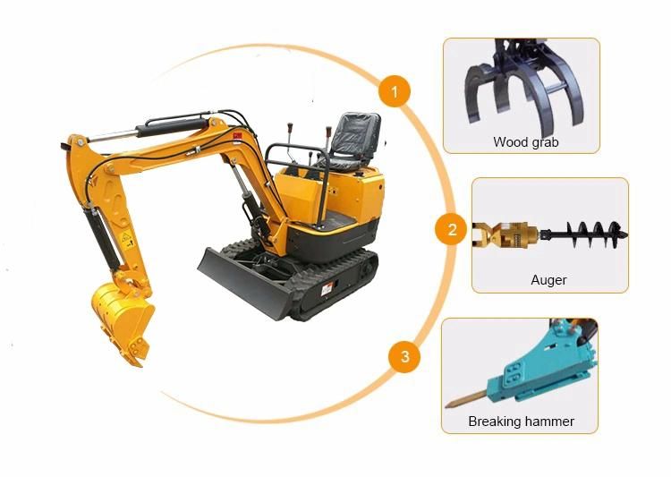 1 Ton Digging Machine Mini Bargger for Sale