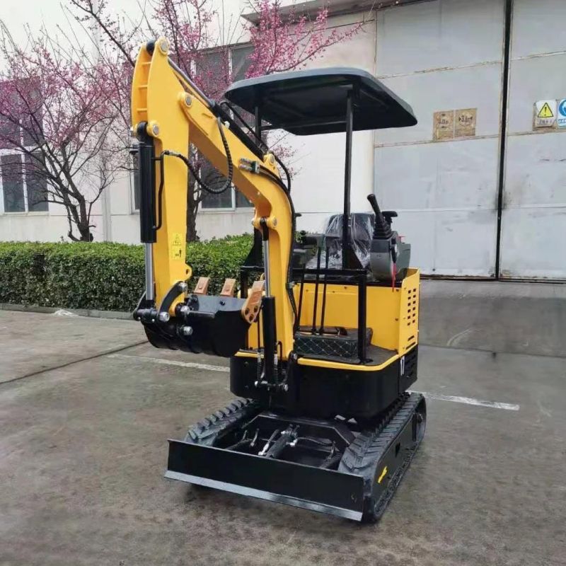 Construction Equipment 1.7 Ton Mini Track Digging Machine Mini Excavator Engine Diesel Mini Excavator