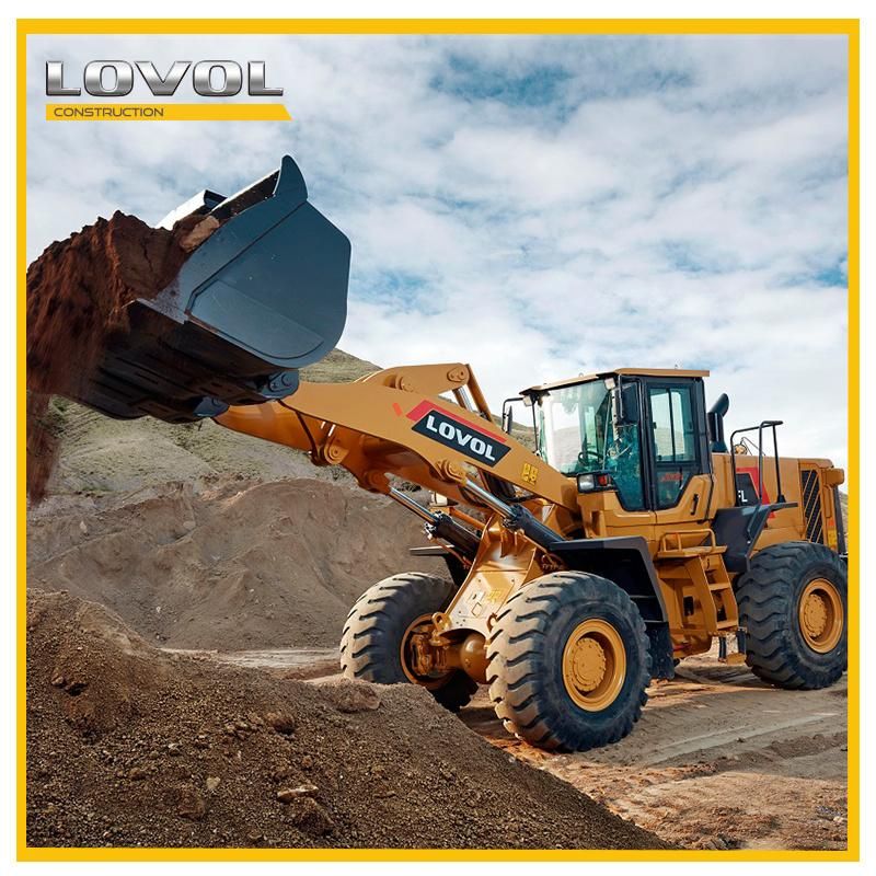 Lovol 6.5 Ton Wheel Loaders FL968h with Cummins Qsl9.3