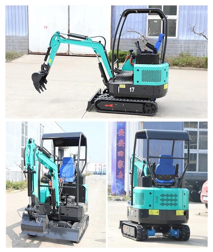 Moving Type Mini Excavator 1.7 Ton Excavator for Sale