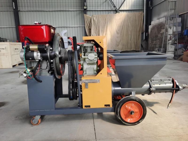 Mobile Cement Mortar Spray Machine for Concrete Wall Decoration