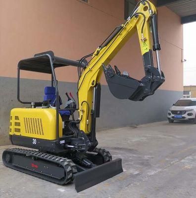 3ton Mini Loaders 3t Mini Excavator Farm Garden Excavator for Sale