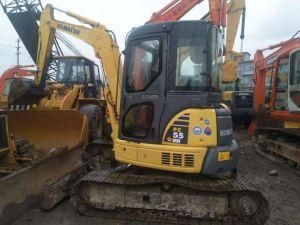 Japan Original Used Komatsu Excavator PC55, Mini Crawler Excavator