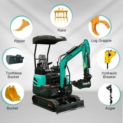 Crawler Excavator with Factory Price 1.7 Ton Excavator Mini Excavator Prices for Sale