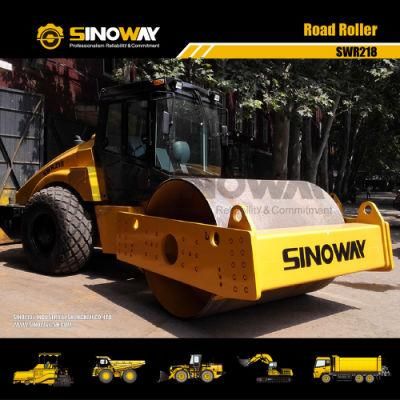 Heavy Duty Single Drum Vibratory Road Construction Machinery 18ton Soil Compactor