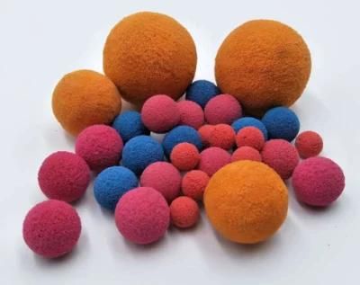 Custom Soft Foam Concrete Pump Pipe Cleaning Sponge Rubber Ball Concrete