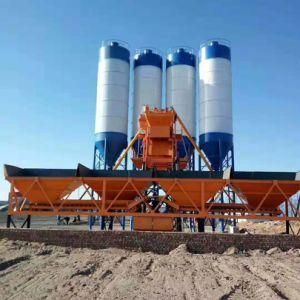 China Suppliers Hzs35 Cement Concrete Batching Plant with Lift Hopper
