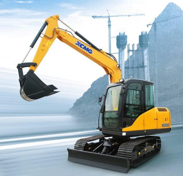 XCMG Brand New Xe80d 8 Ton China Small Micro Mini Crawler Excavator for Sale