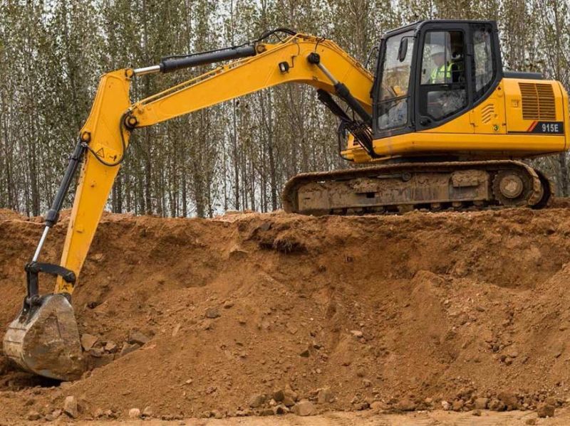 Liugong 915e 13.8ton 0.73cbm Middle Digger Crawler Excavator Price