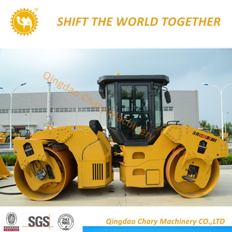 Chinese 14 Ton Sr14D-3 Double Drum New Road Roller